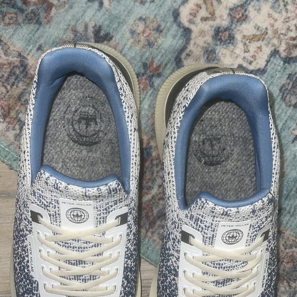 Peter Millar Blue and White size 8 woman's Sneakers - Picture 5 of 11